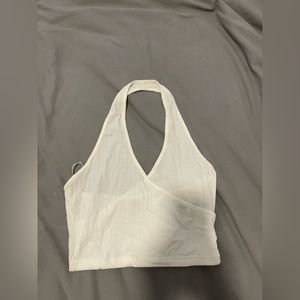 Simple Backless White Top